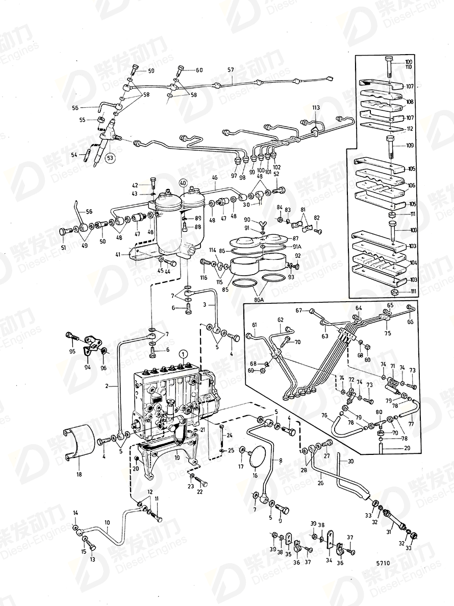 VOLVO Gasket 947621 Drawing